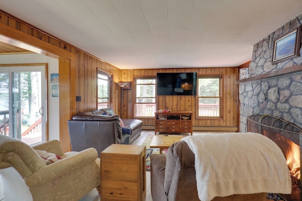 Dock & Views: Lakefront Family Home in Conover!
