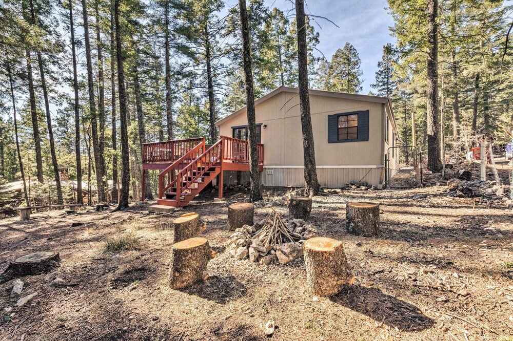 Relaxing Lincoln Forest Retreat w/ Wraparound Deck