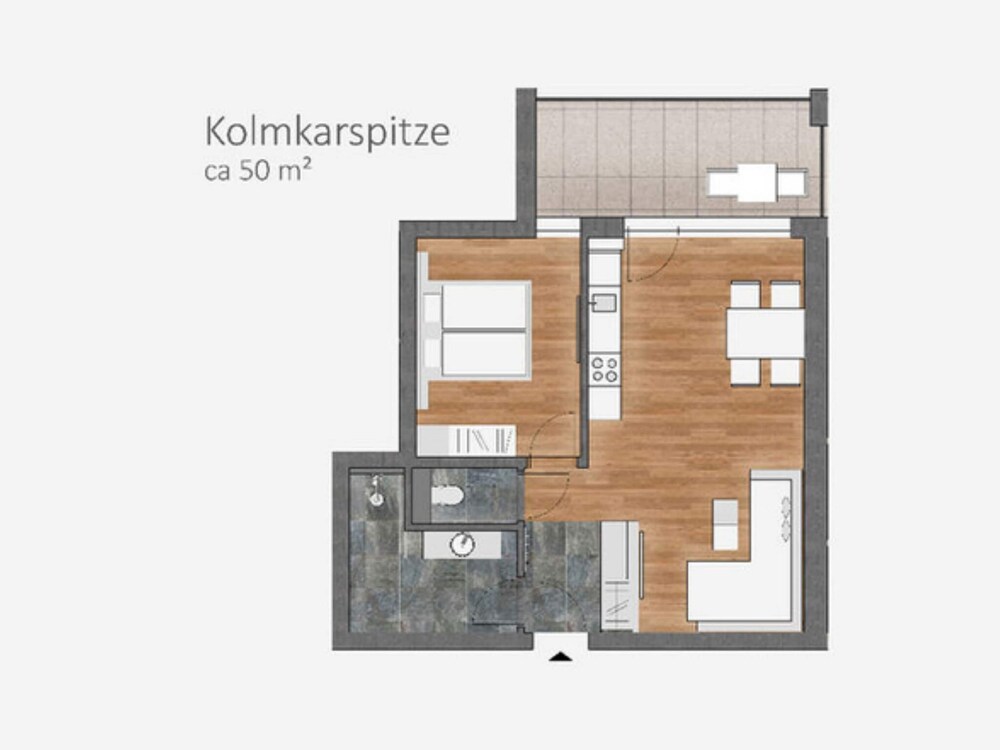 Nice Apartment With Balcony & Terrace on Ski Slope