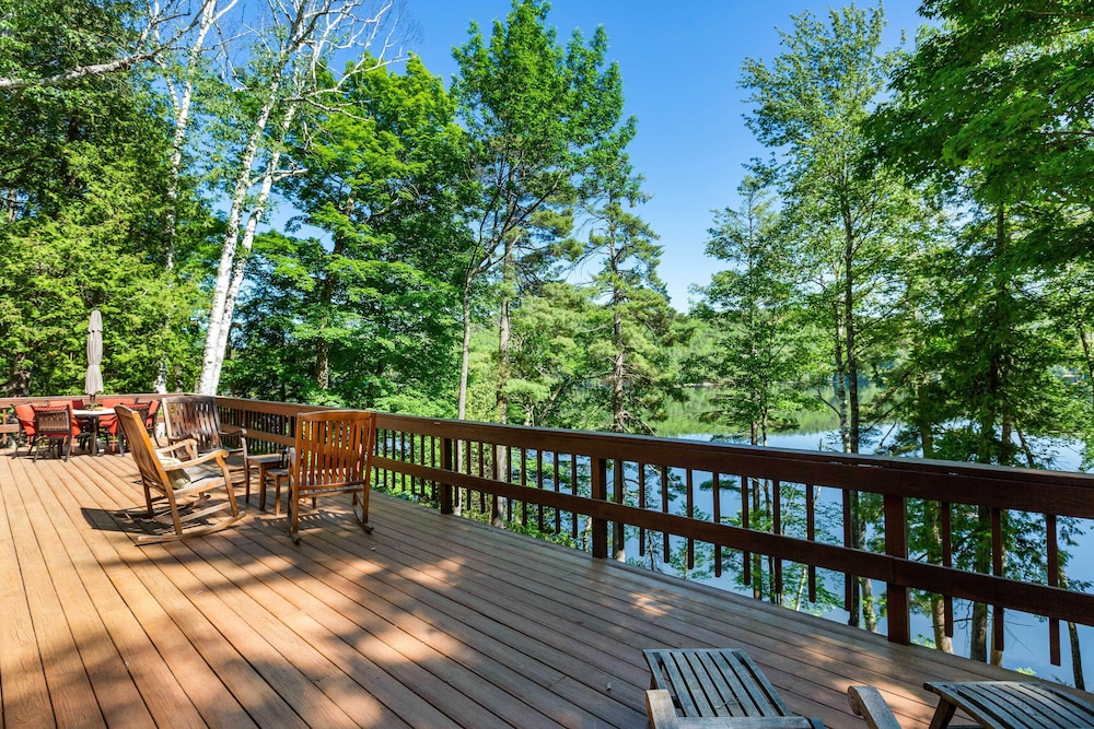 Adirondack Oasis: Lake House w/ Dock + Deck!