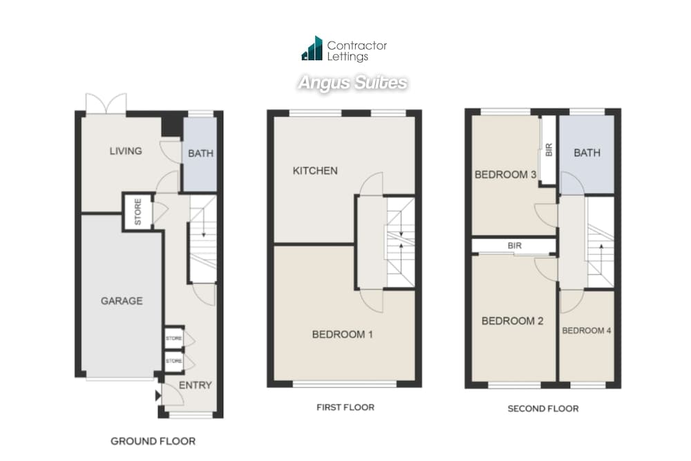 Elegant 4BR House Near City Centre Angus Suites