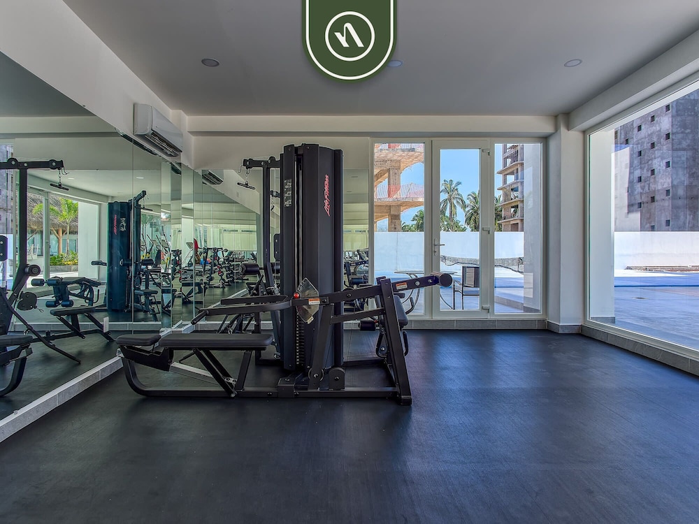 New 2 BR Condo One Street From Beach - Pool - Gym