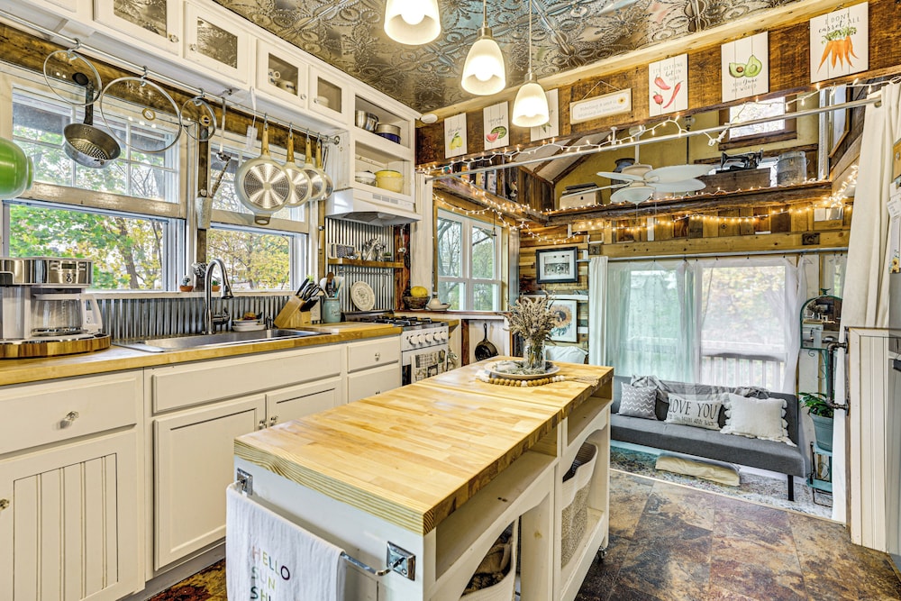 Walk to Downtown: Eclectic Wisconsin Dells Home