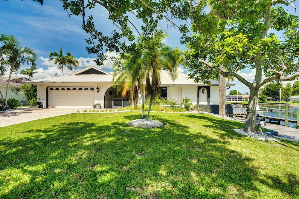 Canal-front Gem w/ Lanai & Dock in Cape Coral