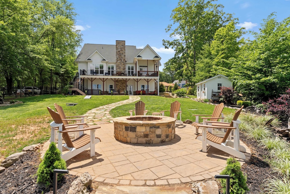 Spacious Waterfront Home on Lake Norman With Firepit, Views, and Dock Access
