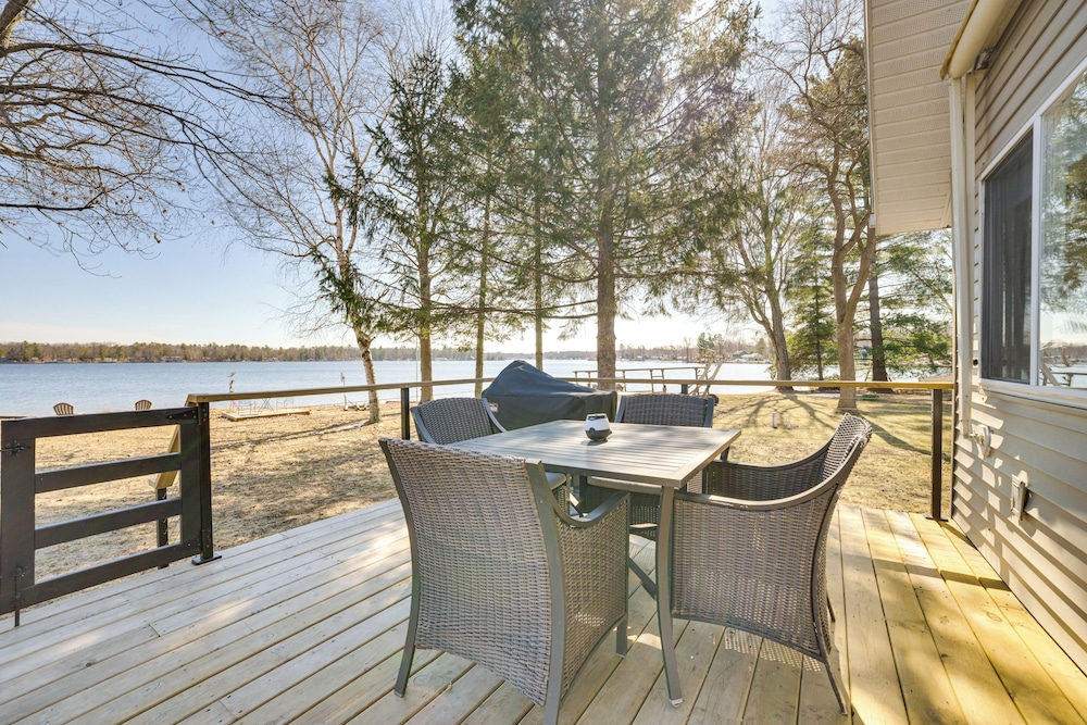 Deck & Scenic Views: Lakefront Cottage in Hale!