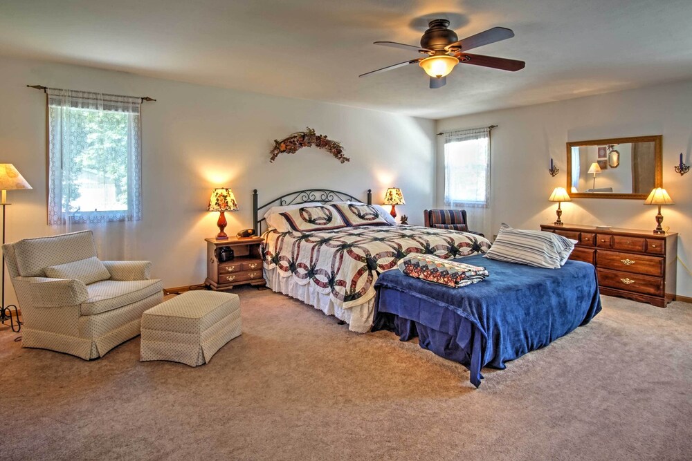 Waterfront Vandalia House w/ Dock on Donnell Lake! view 4