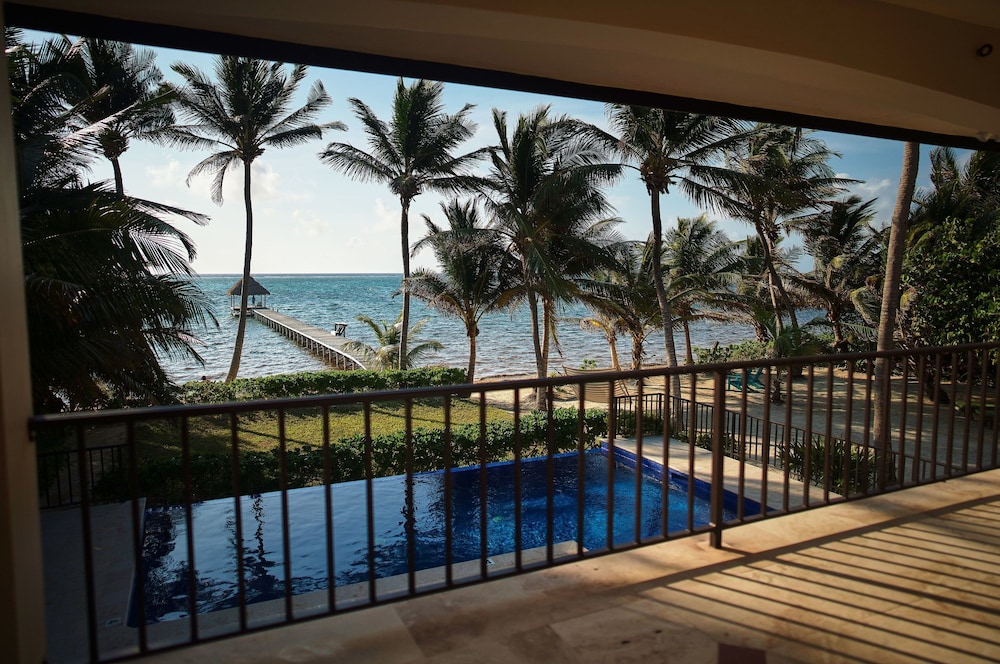 Beachfront Villa With Long Private Pier and Pool