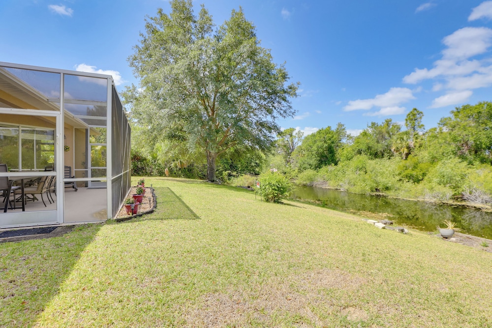 Screened Patio & Canal Views: Home in North Port!