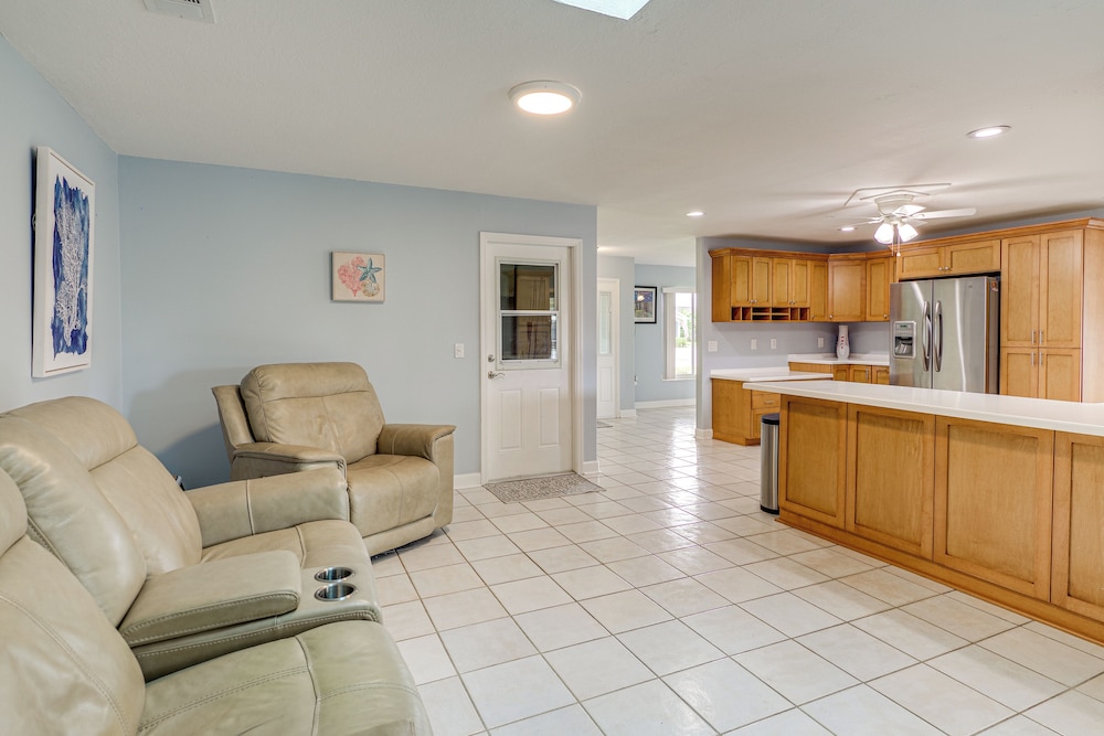 Canal-front Retreat w/ Boat Dock on Merritt Island