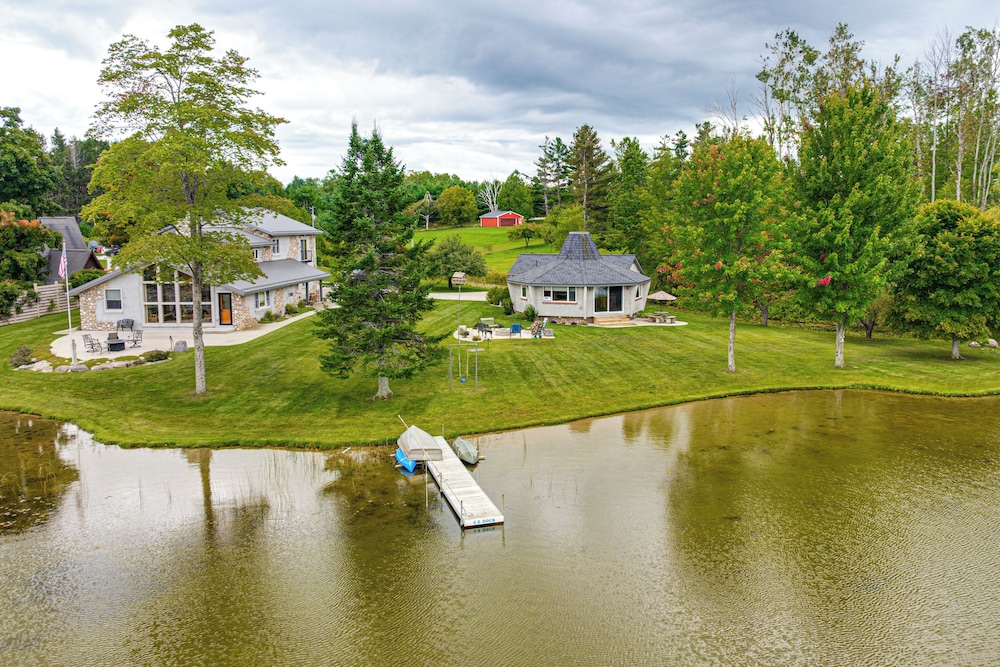 Lakefront Gem w/ Private Dock & Yard in Charlevoix