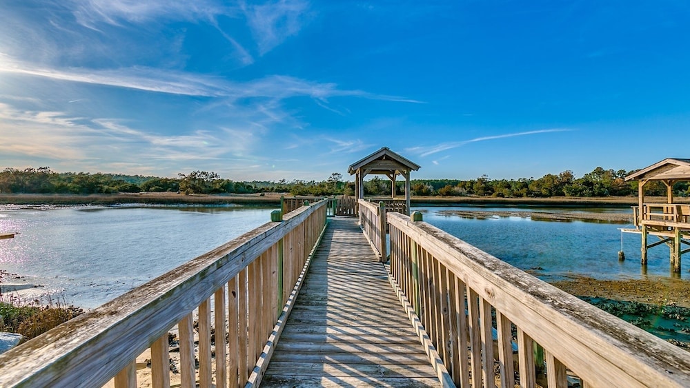 Incredible Oceanfront Retreat In Pawleys Island With Private Dock On Creek 4 Bedroom Home by Peace Vacations