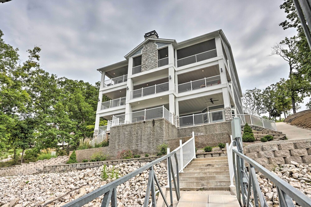 Boat Dock & Fire Pit: Luxe Osage Beach Lake House!