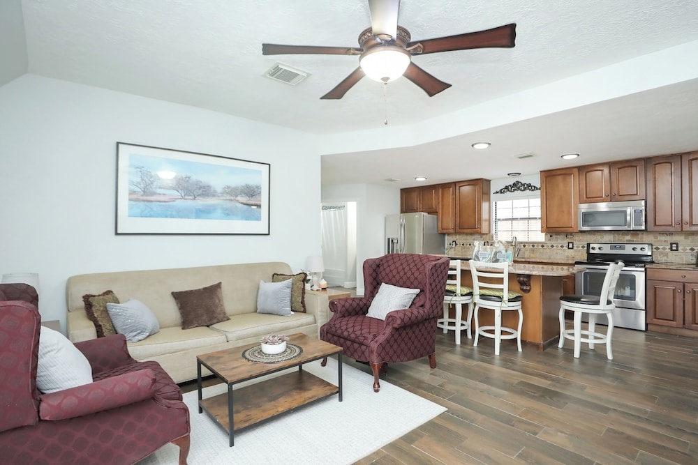 Private Backyard Oasis: Spacious Home in Humble!