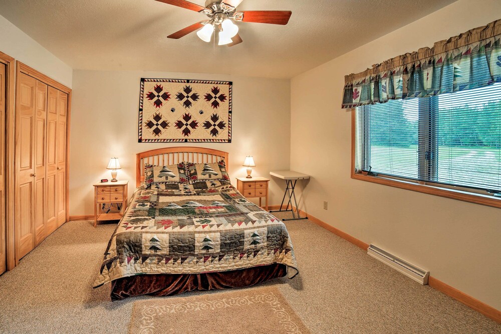 Rapid River Log Cabin w/ Loft on 160 Scenic Acres view 2