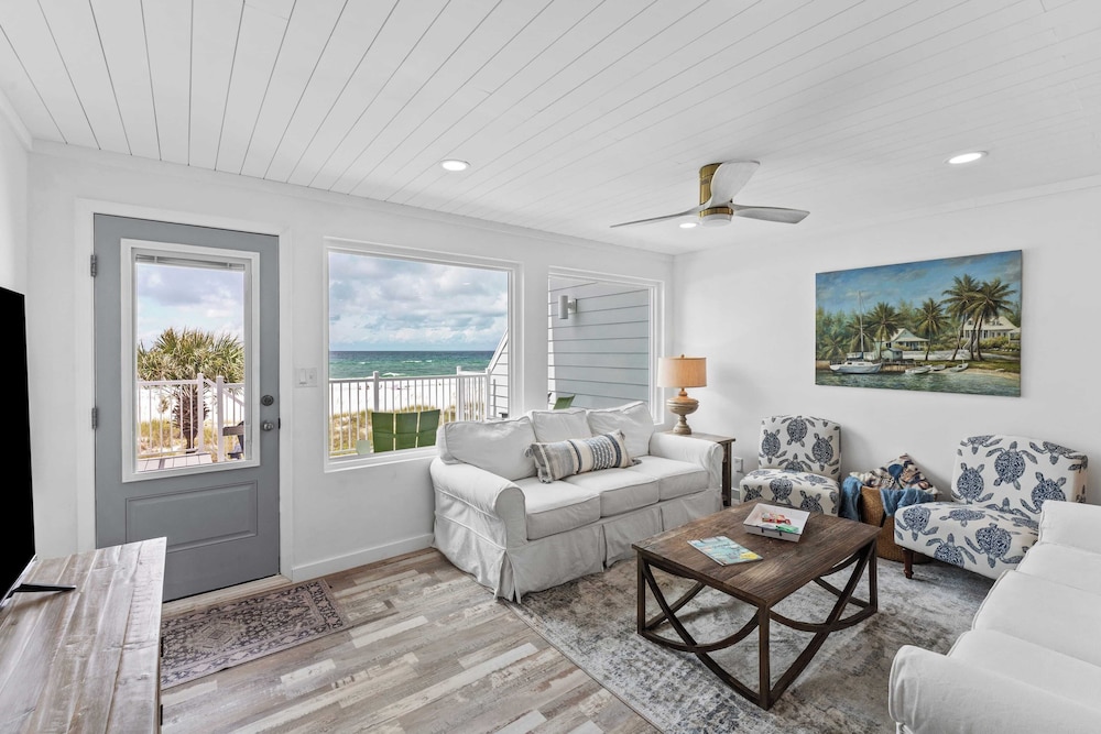 Beachfront Panama City Beach Stay With Gulf Views, Balconies, a King Suite, two Queens, and Twin Nook for 8 Guests The Shores Townhome by Avantstay