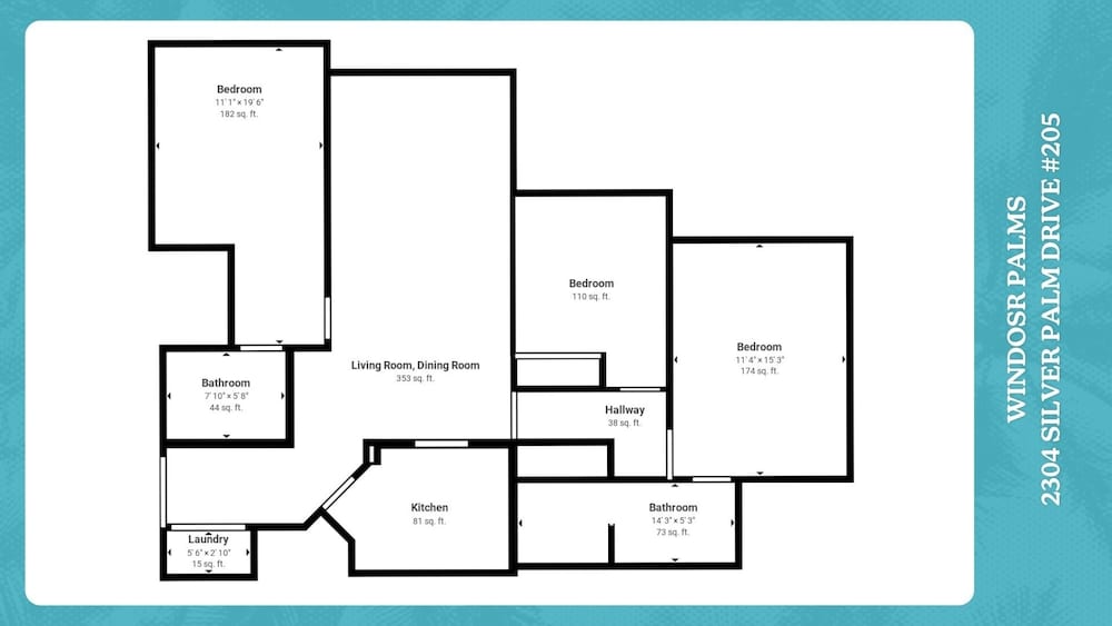 Windsor Palms Resort 2nd Floor 3-bedroom Condo 3 Condo