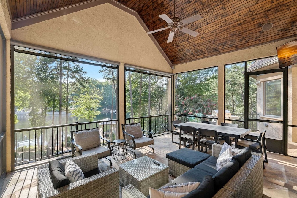 Livin' Large Lake Norman Estate w/ Pool, Dock, Game Room & Scenic Views