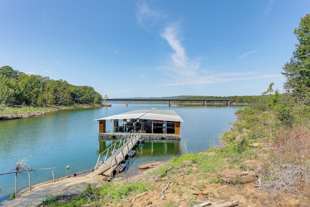 Walk to Greers Ferry Lake! Home w/ Dock Access