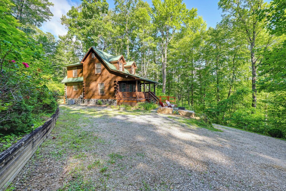 Pet-friendly Bryson City Cabin w/ Fire Pit + Deck! view 4
