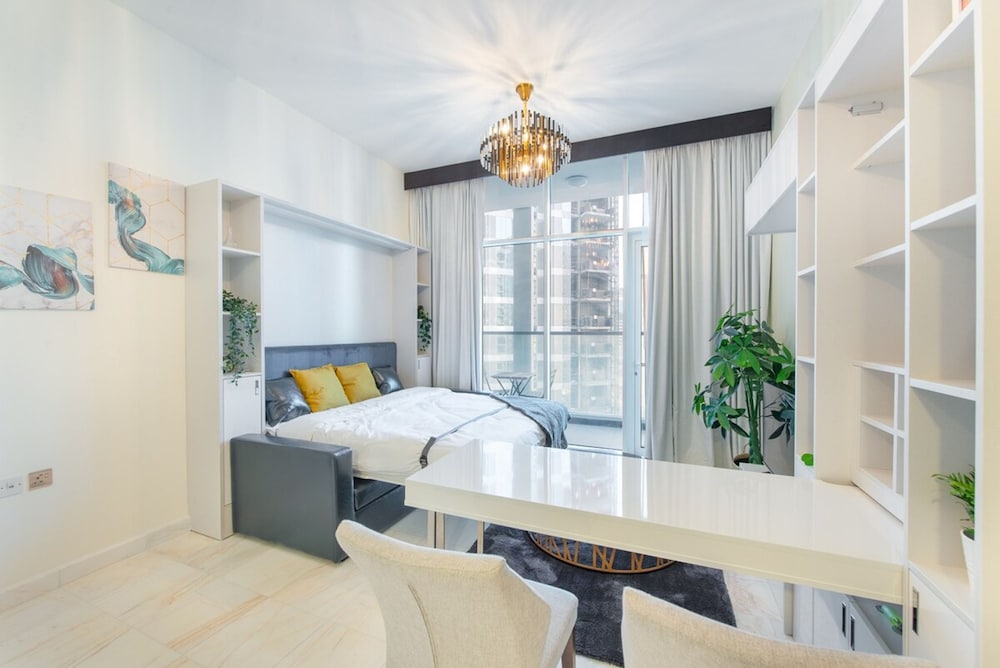 Awesome Studio Apartment With Burj Khalifa View at Business Bay
