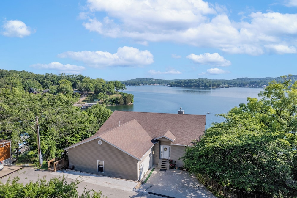 Lakefront Ozarks Home: Tiki Bar, Pool, Deck, Views