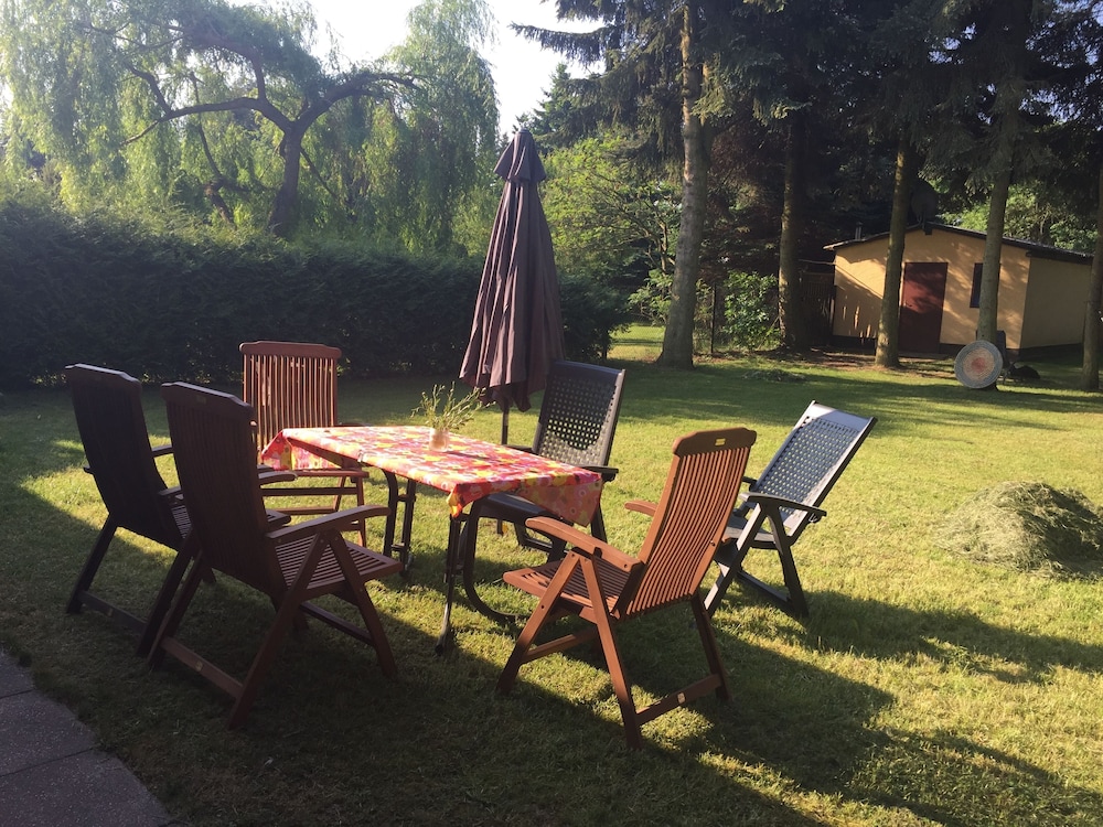 Ferienhaus Mirow-Lärz - Kamin Wald Ruhe