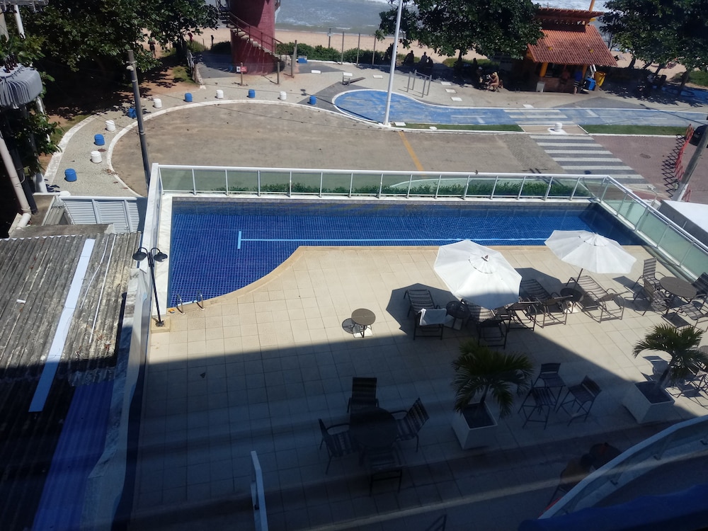 Flat pé na areia com vista internet e ar
