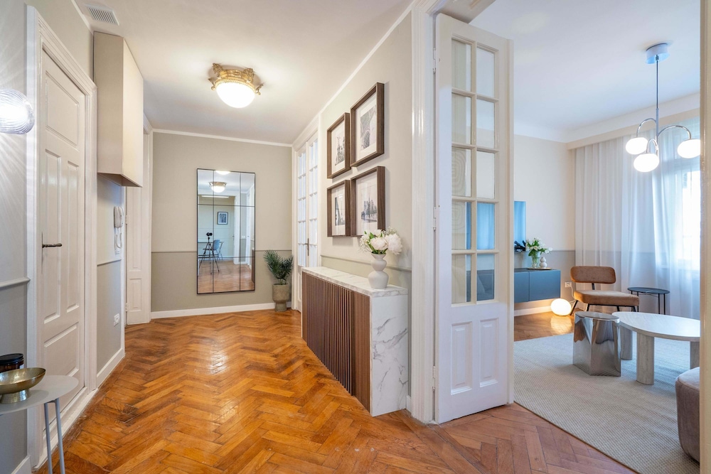 Elegant 3BR Flat Steps From Romanian Athenaeum