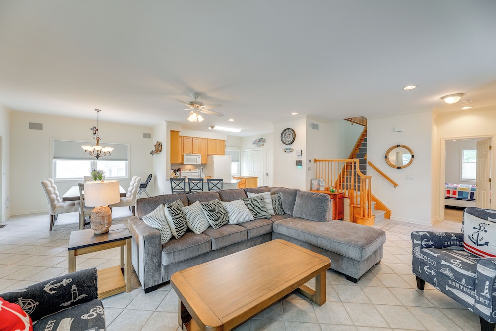 Waterfront Gem w/ Dock: 3 Mi to Fenwick Island Fun