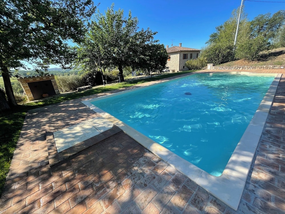 Detached Villa With Games Room, Pool, and Panoramic Views in San Damiano