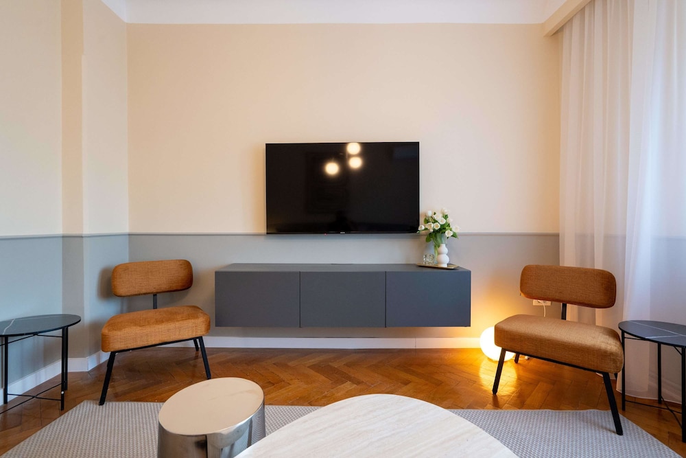 Elegant 3BR Flat Steps From Romanian Athenaeum