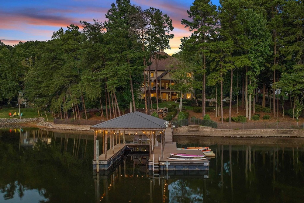 Livin' Large Lake Norman Estate w/ Pool, Dock, Game Room & Scenic Views