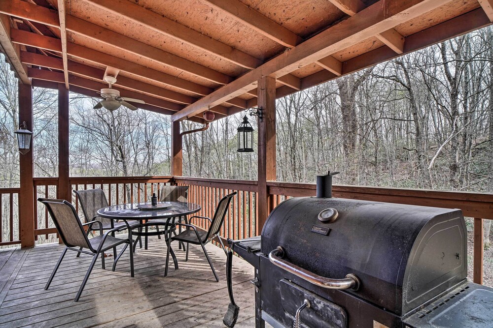 Wraparound Deck & Hot Tub: Cabin in Sevierville view 5