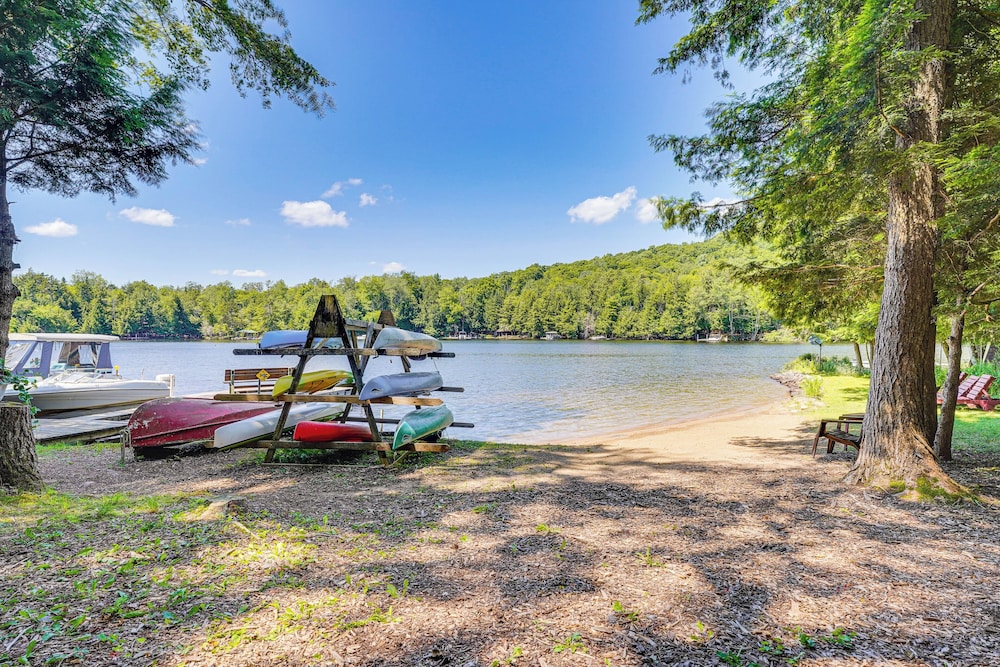 Inlet Lakefront Home: Private Dock & Beach Access! view 2