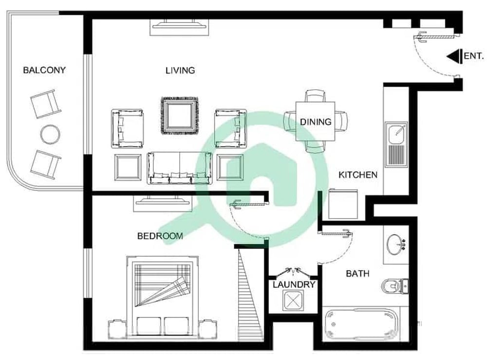 1 Bedroom in Marina Vista With Gorgeous Palm Views