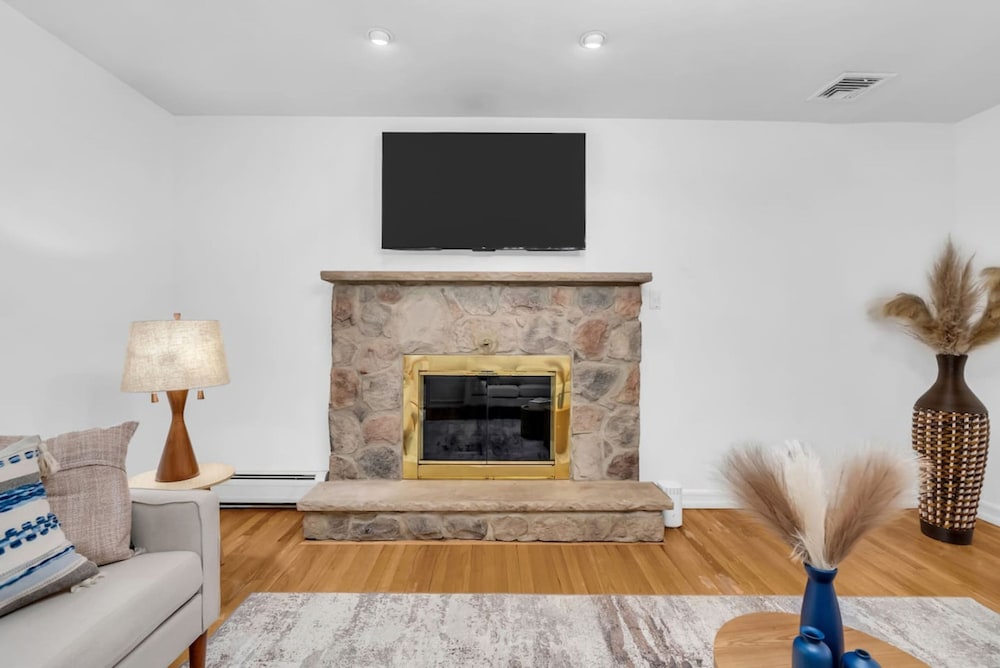 Winter Family Oasis Fireplace Theater Games