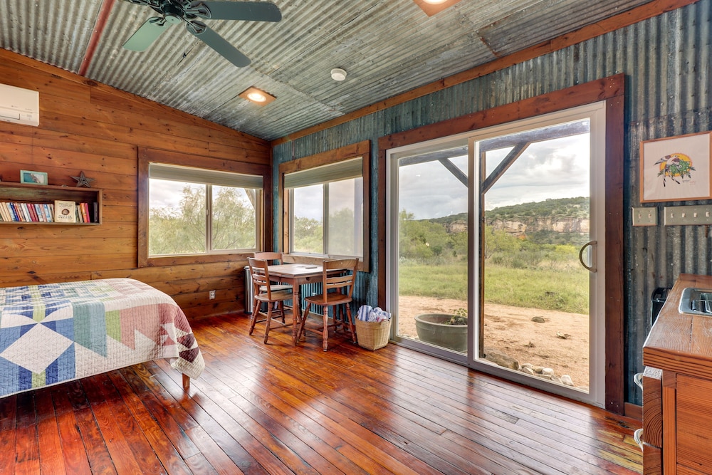 Rustic Eco-cabin Llano River Getaway on 68 Acres! view 5