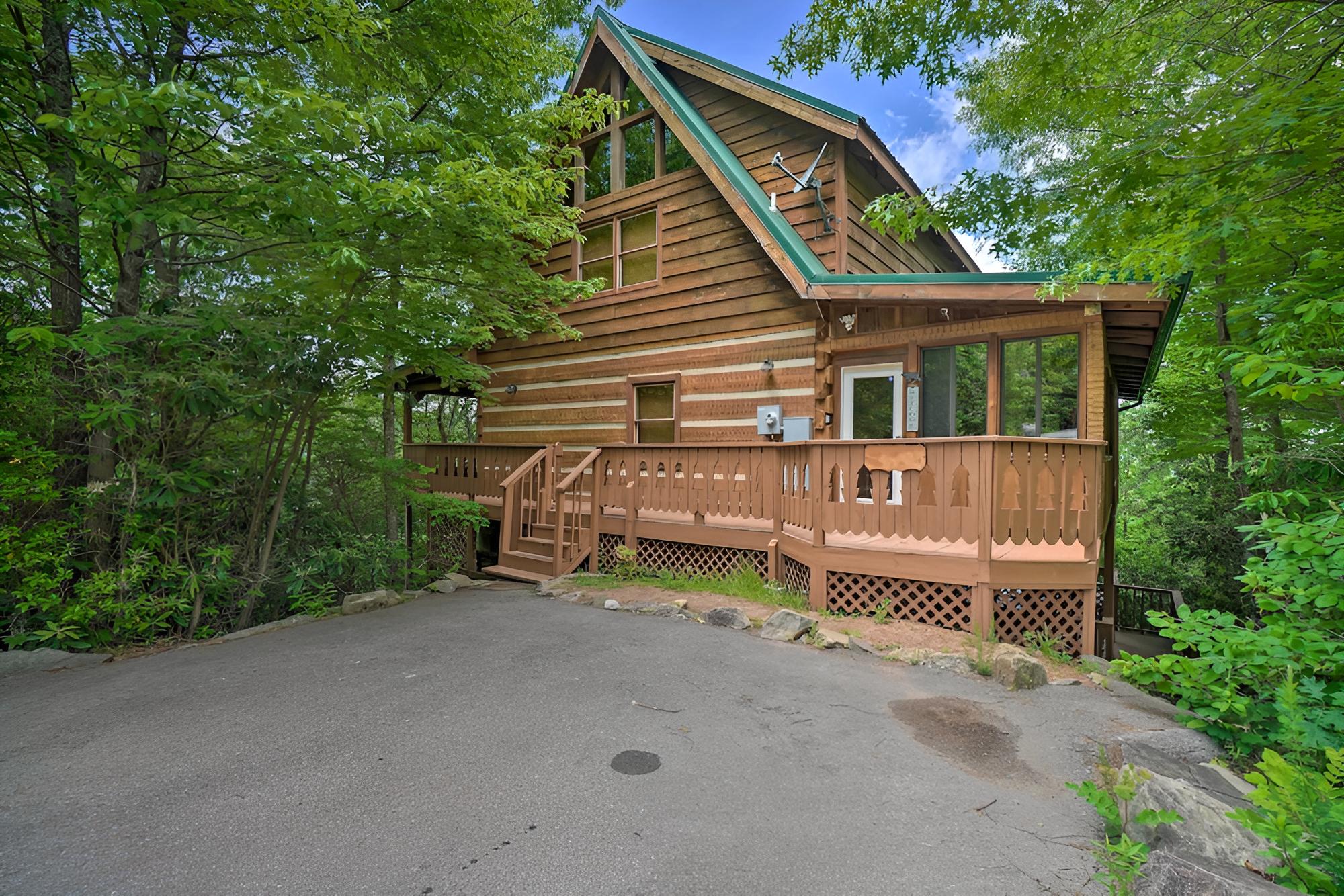 Smoky Mountain Hideaway w/ 3 Decks + Hot Tub! view 5