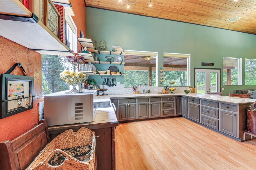 Rustic & Modern Home w/ Forest Views in Newport!