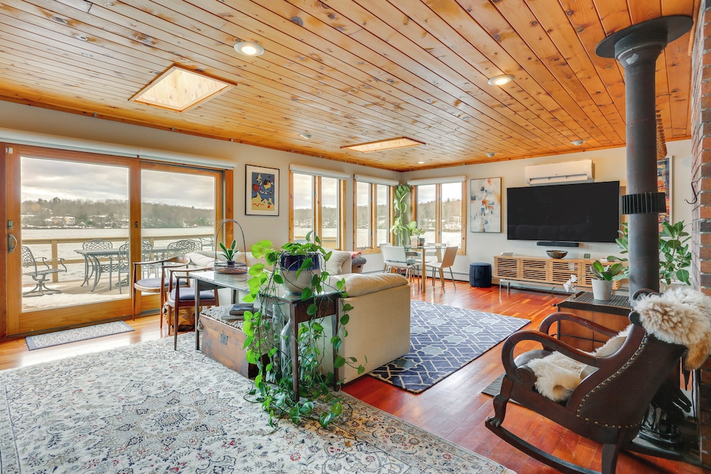 Swim, Hike & Ski: Waterfront Home in White Lake!