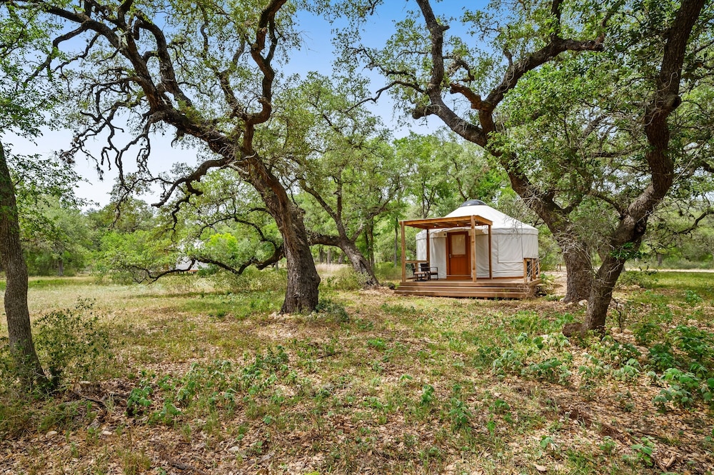 Ot 3515j Texas Yurt Haus: Javelina 1 Bedroom Cabin by RedAwning view 3