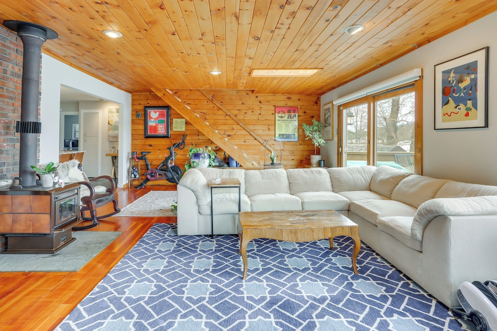 Swim, Hike & Ski: Waterfront Home in White Lake!