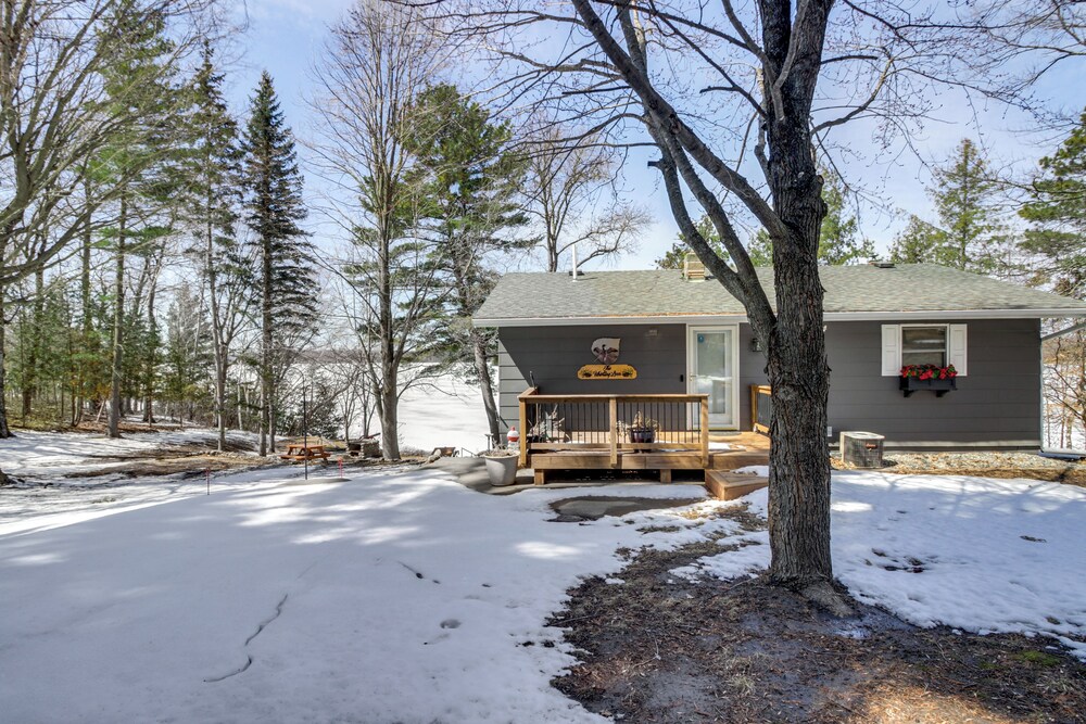 Dock, Deck & Fire Pit: Lakefront Home in Walker!