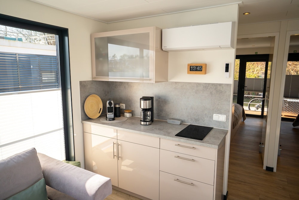 Houseboat in Weserbergland With Lake View