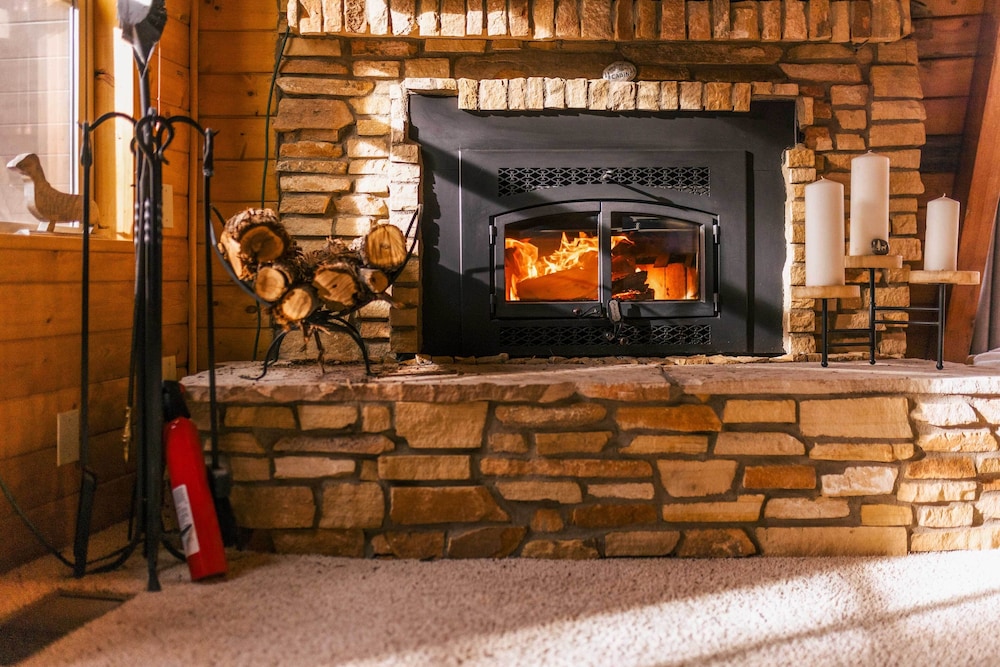 Furnished Deck + Fire Pit: Happy Jack Cabin view 2