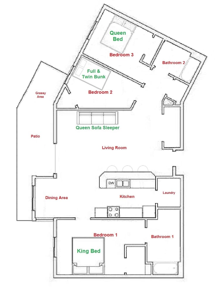 Modern 3BR Condo Near Convention Center