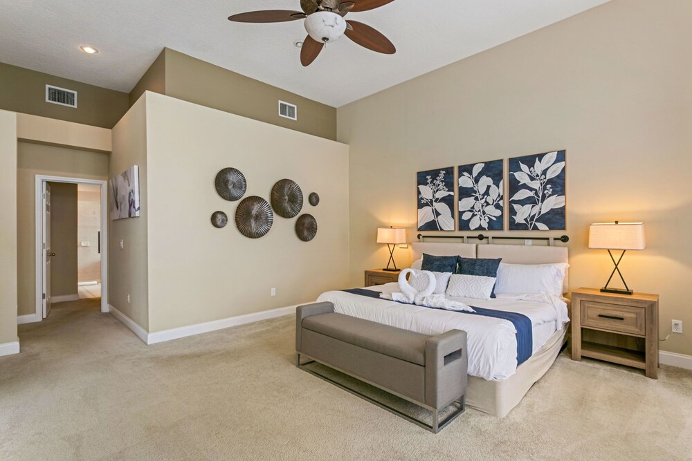 Waterfront Pool Pickleball Court Game Room