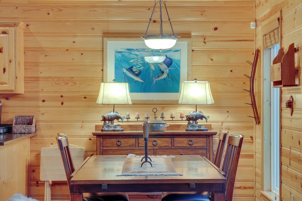 Boat Dock & Deck: Waterfront Cabin on Grand Lake
