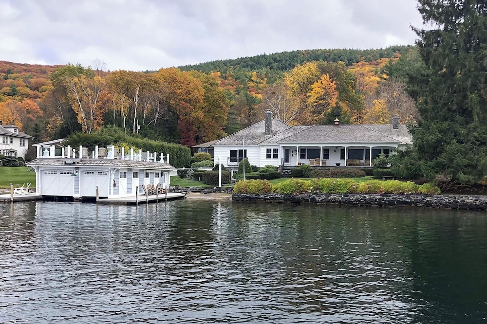 Private Dock at Lake George Getaway
